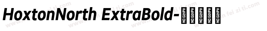HoxtonNorth ExtraBold字体转换